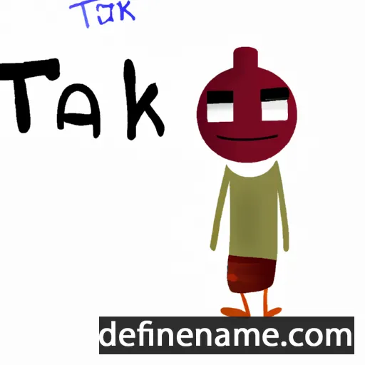 cartoon of the name Taki