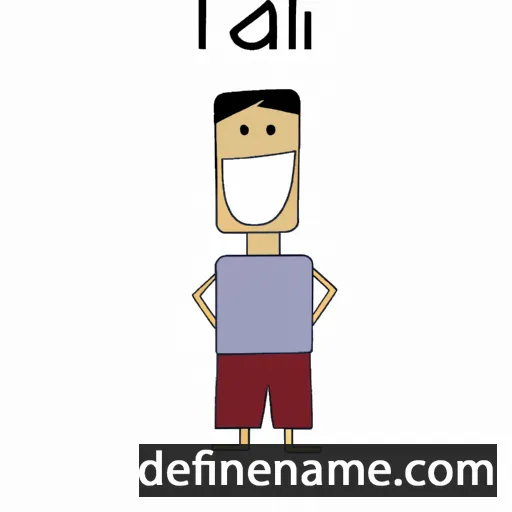 cartoon of the name Tal