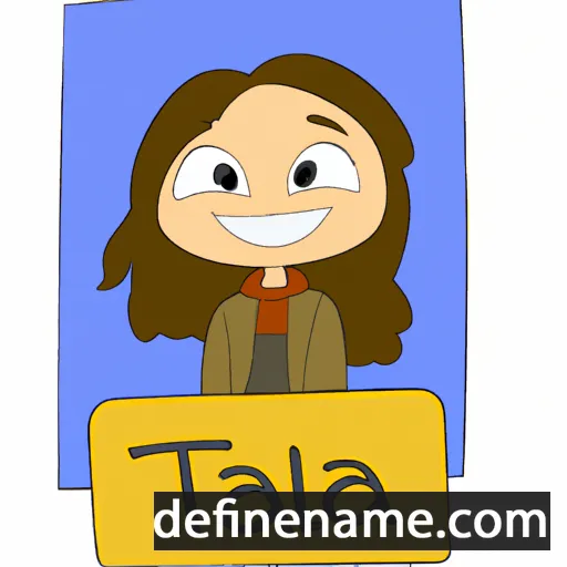 cartoon of the name Talia