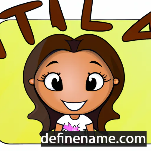 cartoon of the name Talia