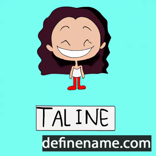 cartoon of the name Taline