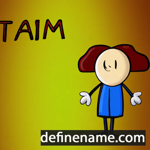 cartoon of the name Tam