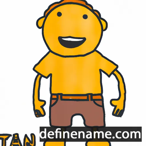 cartoon of the name Tan