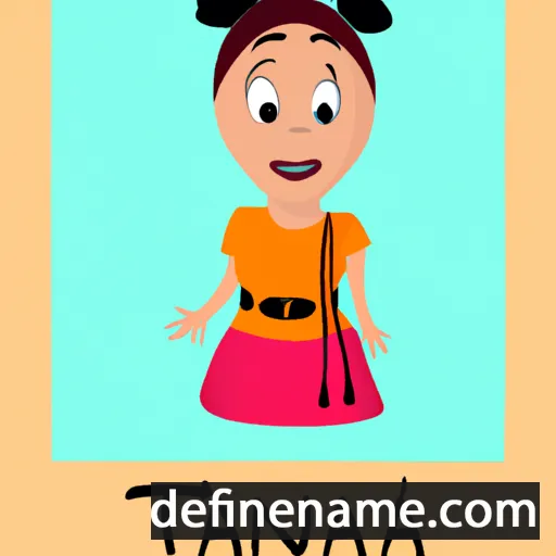 cartoon of the name Tana