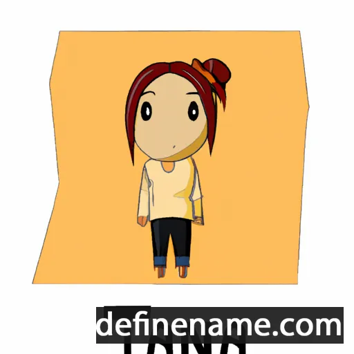 cartoon of the name Tana