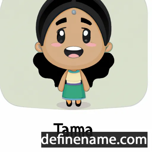 cartoon of the name Tanima