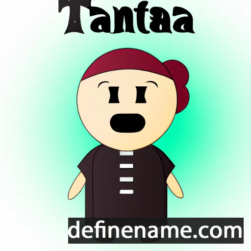 cartoon of the name Tanta