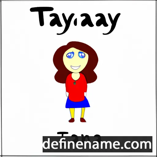 cartoon of the name Tanya