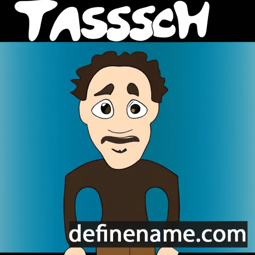 cartoon of the name Tash