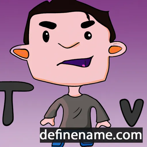 cartoon of the name Tav