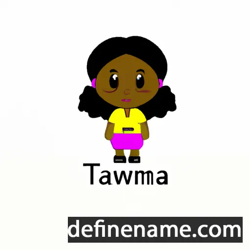 cartoon of the name Tawanna