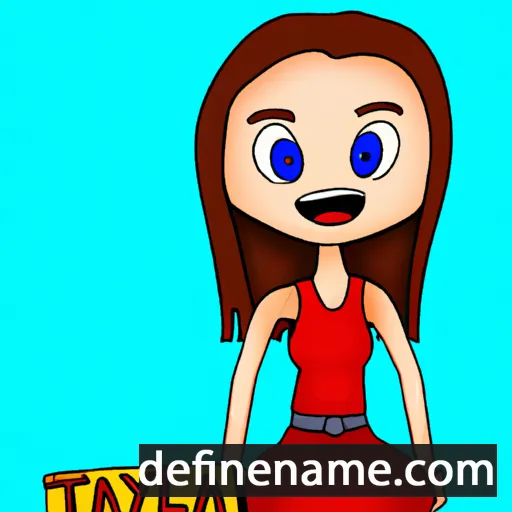 cartoon of the name Tayla