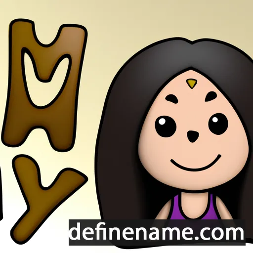 cartoon of the name Maya