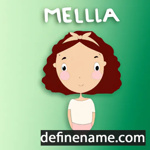 Mélina cartoon