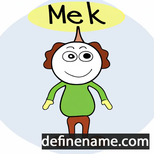 cartoon of the name Melek