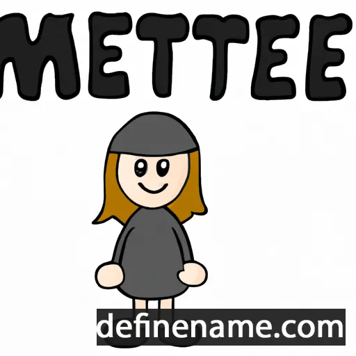 Mette cartoon