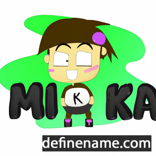 cartoon of the name Mika