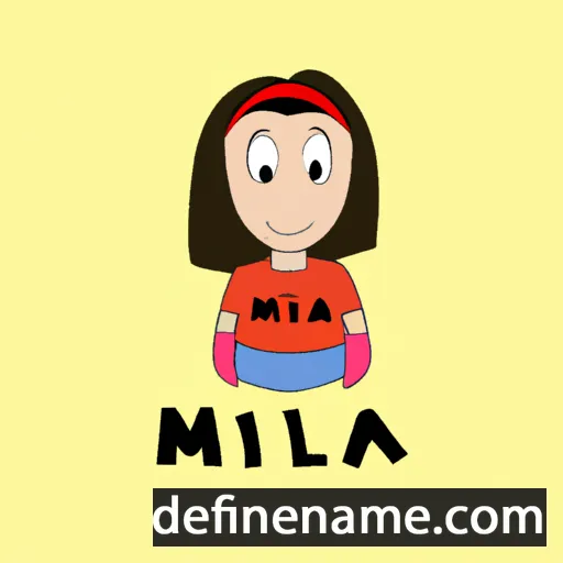 Miljana cartoon