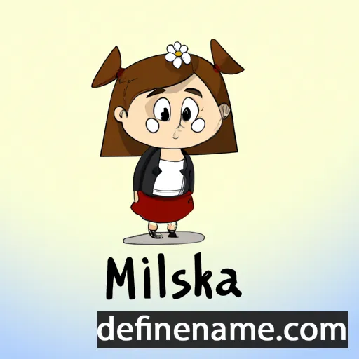 Miluška cartoon