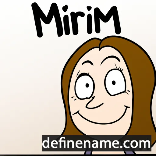 Mirjam cartoon