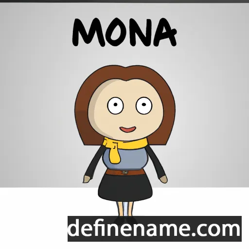 cartoon of the name Mona