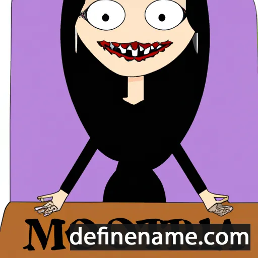 Morticia cartoon