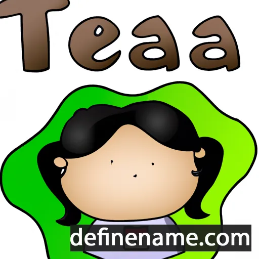 cartoon of the name Teata