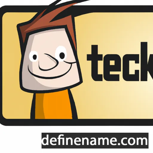 cartoon of the name Teck