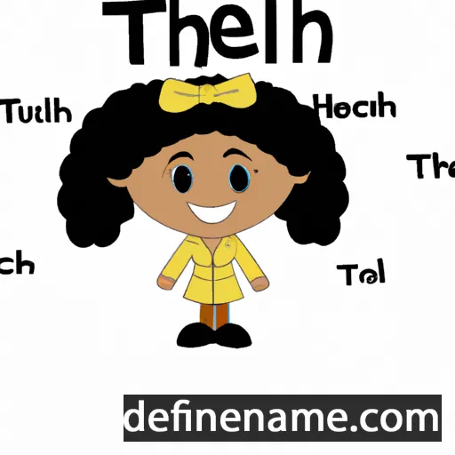 cartoon of the name Tehillah