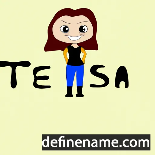 cartoon of the name Tersa