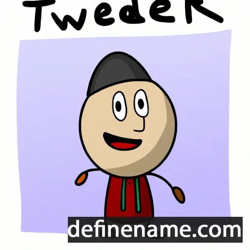 Tewdar cartoon