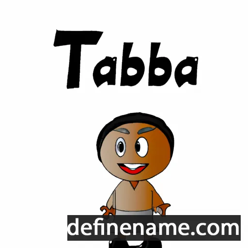 cartoon of the name Thaba