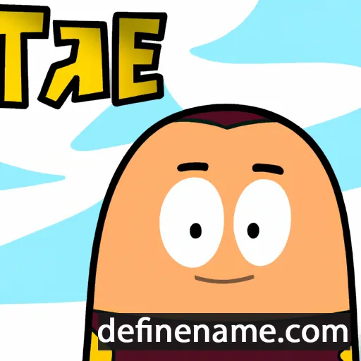 cartoon of the name Thade