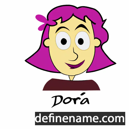 Thedora cartoon