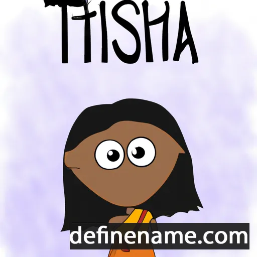 cartoon of the name Thisha