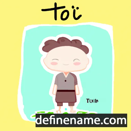 cartoon of the name Tới