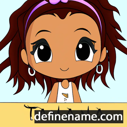 cartoon of the name Tianna