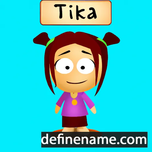 cartoon of the name Tika