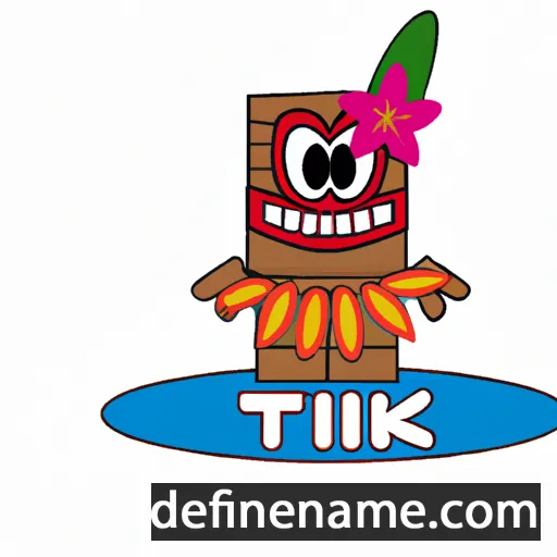 cartoon of the name Tiki