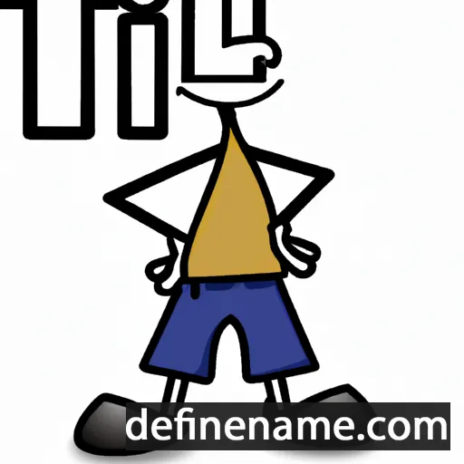 cartoon of the name Til