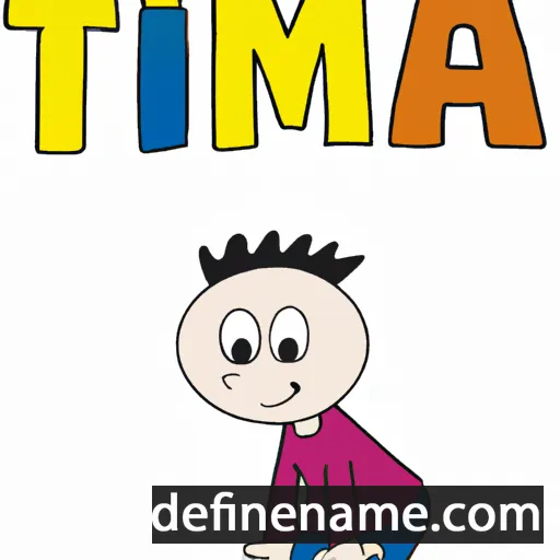 cartoon of the name Tima