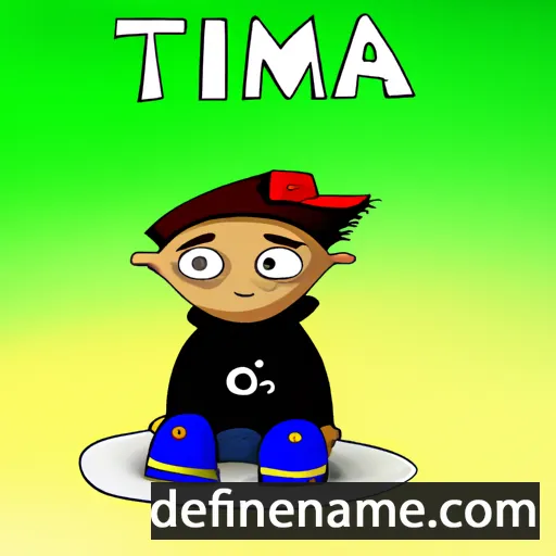 cartoon of the name Tima