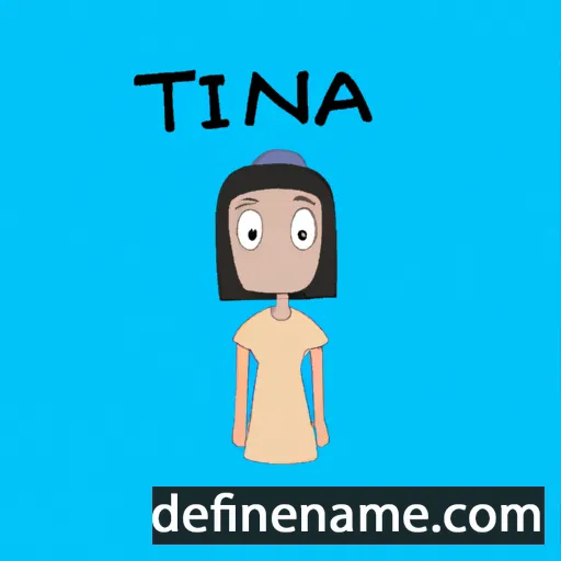 cartoon of the name Tina