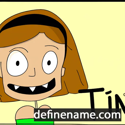 cartoon of the name Tina