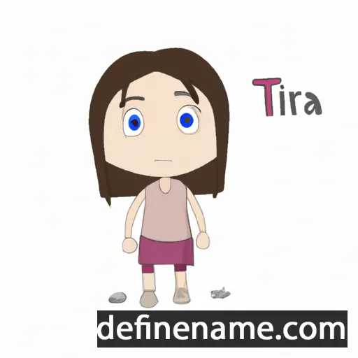 cartoon of the name Tira