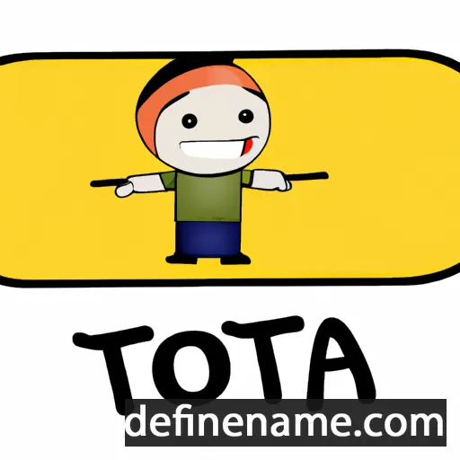 cartoon of the name Toba