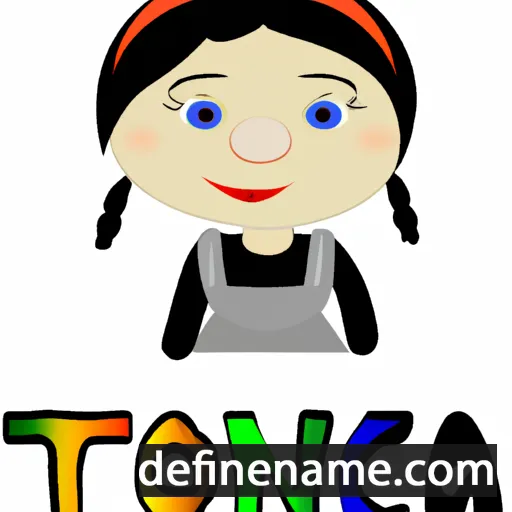 cartoon of the name Tonica