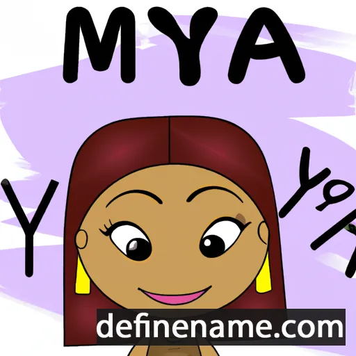 Mya cartoon