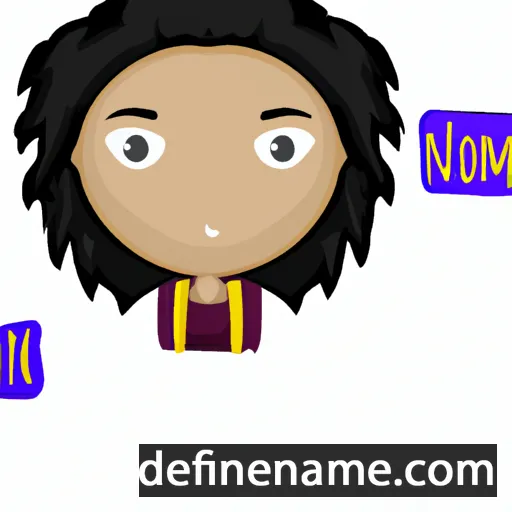 cartoon of the name Naomi