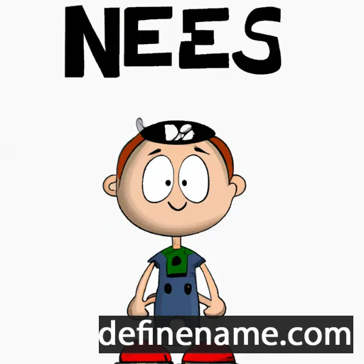 cartoon of the name Ness